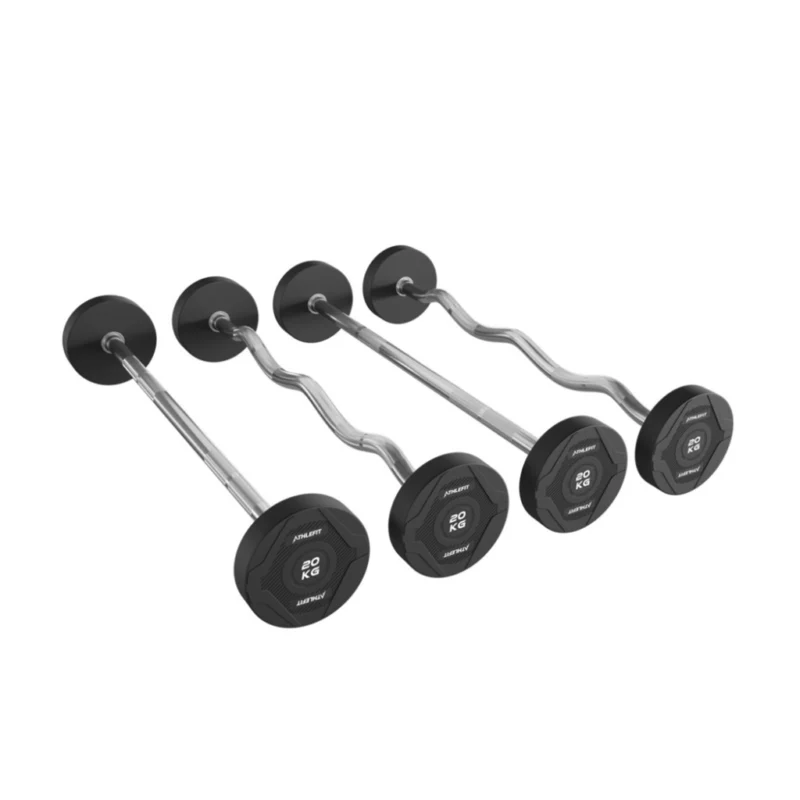 FB Steel Premium CPU Curl Barbell Set 10-25 kg (10, 12.5, 15, 20 & 25 kg 5 pieces) 82.5 kg - Image 2