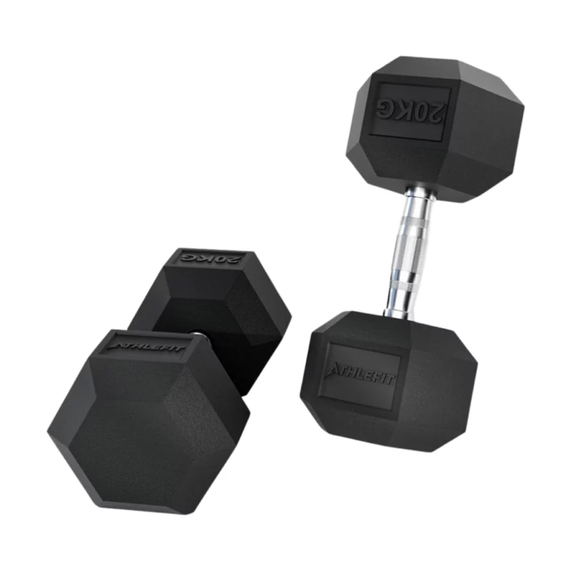 FH Virgin Rubber Hex Dumbbell Set (12 pairs) 2.5-30 kg, 390 kg - Image 1